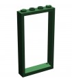Dark Green Door Frame 1 x 4 x 6 with Two Holes on Top and Bottom