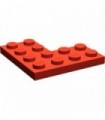 Red Plate 4 x 4 Corner