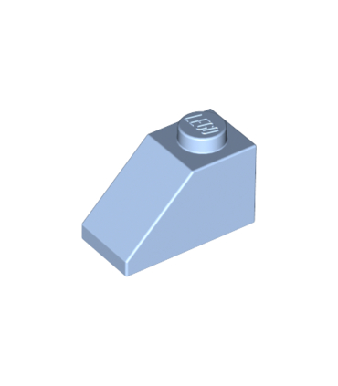 Bright Light Blue Slope 45 2 x 1