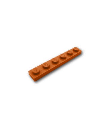 Dark Orange Plate 1 x 6