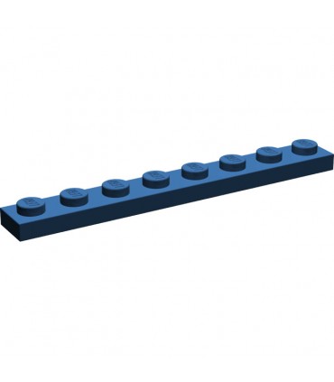 Dark Blue Plate 1 x 8