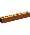 Dark Orange Brick 1 x 8