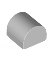 Light Bluish Gray Brick, Modified 1 x 1 x 2/3 No Studs, Curved Top
