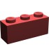 Dark Red Brick 1 x 3