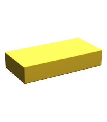 Yellow Tile 1 x 2