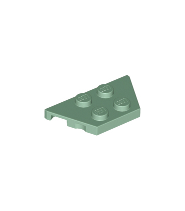 Sand Green Wedge, Plate 2 x 4