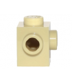 Tan Brick, Modified 1 x 1 with Studs on 2 Sides, Adjacent