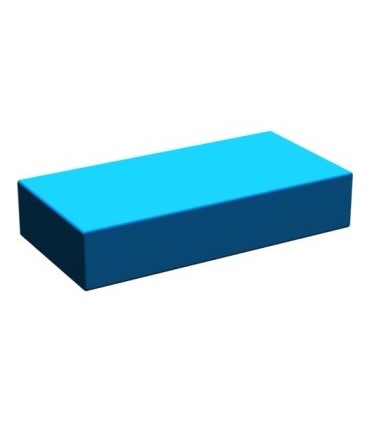 Blue Tile 1 x 2