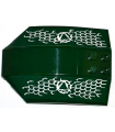 Dark Green Windscreen 8 x 6 x 2 Curved with Atlantis Logo and Fish Scales Pattern Model Right Side (Stickers) - Set 7978