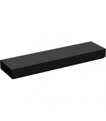 Black Tile 1 x 4