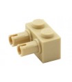 Tan Brick, Modified 1 x 2 with Pins
