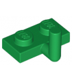 Green Plate, Modified 1 x 2 with Arm Up (Horizontal Arm Length 5mm)