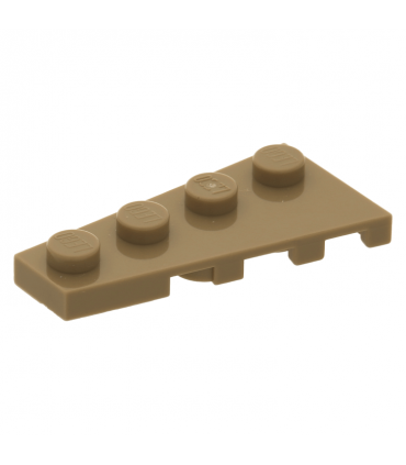 Dark Tan Wedge, Plate 4 x 2 Left