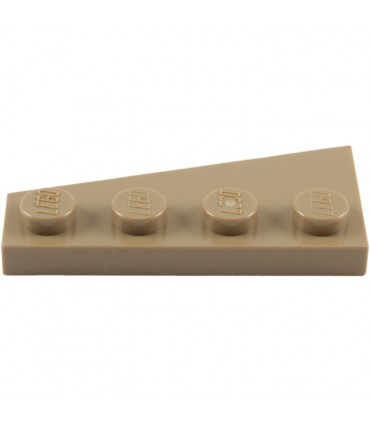 Dark Tan Wedge, Plate 4 x 2 Right