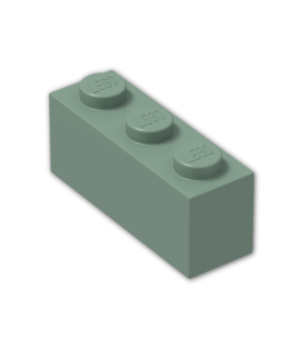 Sand Green Brick 1 x 3