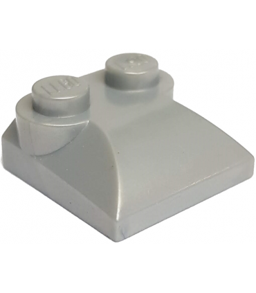 Pearl Light Gray Brick, Modified 2 x 2 x 2/3 Two Studs, Curved Slope End