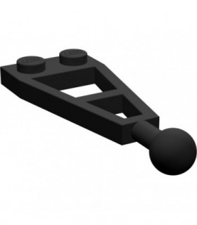 Black Plate, Modified 1 x 2 with Long Towball