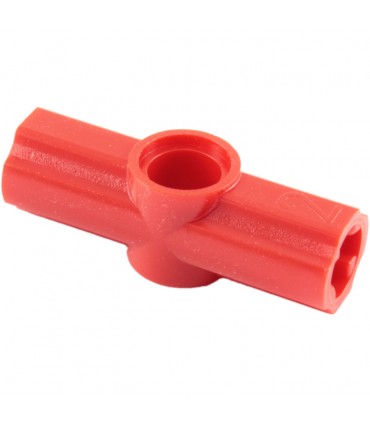 Red Technic, Axle and Pin Connector Angled 2 - 180 degrees