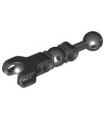Black Hero Factory Arm / Leg with Ball Joint on Axle and Ball Socket and 2 Pin Holes