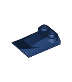 Dark Blue Brick, Modified 2 x 3 x 2/3 Two Studs, Wing End
