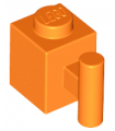 Orange Brick, Modified 1 x 1 with Handle