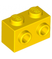 Yellow Brick, Modified 1 x 2 with Studs on 1 Side