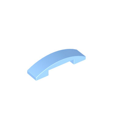 Bright Light Blue Slope, Curved 4 x 1 Double