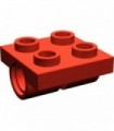 Red Plate, Modified 2 x 2 with Pin Holes