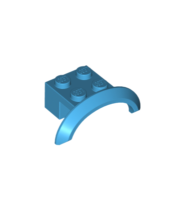 Dark Azure Vehicle, Mudguard 4 x 2 1/2 x 1 with Arch Round