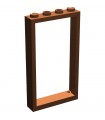 Reddish Brown Door Frame 1 x 4 x 6 with Two Holes on Top and Bottom
