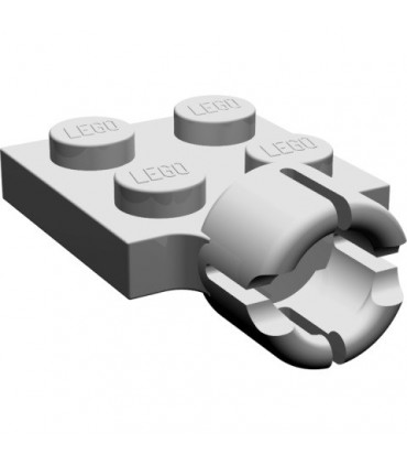 Light Gray Plate, Modified 2 x 2 with Towball Socket, Short, 4 Slots