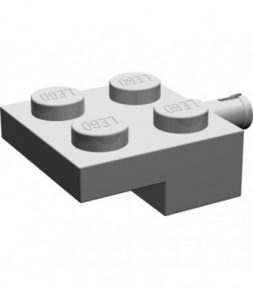 Light Gray Plate, Modified 2 x 2 with Wheel Holder