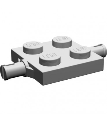 Light Gray Plate, Modified 2 x 2 with Wheels Holder