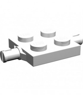 White Plate, Modified 2 x 2 with Wheels Holder