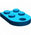 Blue Plate, Modified 3 x 2 with Hole