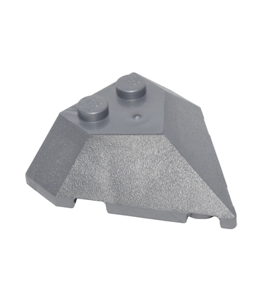 Flat Silver Wedge 4 x 4 Pointed