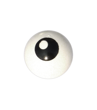 White Technic, Ball Joint with Black Eye with Pupil Pattern