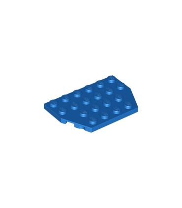 Blue Wedge, Plate 4 x 6 Cut Corners