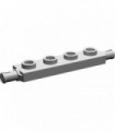Light Gray Plate, Modified 1 x 4 with Wheels Holder