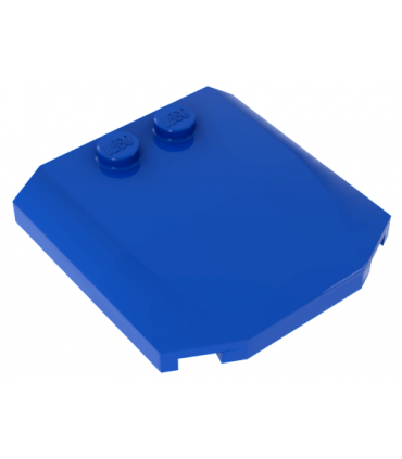Blue Wedge 4 x 4 x 2/3 Triple Curved