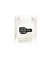 Trans-Clear Container, Box 2 x 2 x 2 Door with Slot with '3D PRINT' Pattern (Sticker) - Set 70418