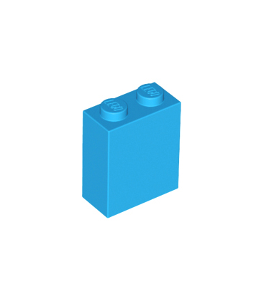 Dark Azure Brick 1 x 2 x 2 with Inside Stud Holder