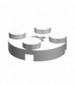 White Plate, Round 2 x 2 with Axle Hole