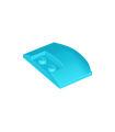 Medium Azure Wedge 3 x 4 x 2/3 Triple Curved