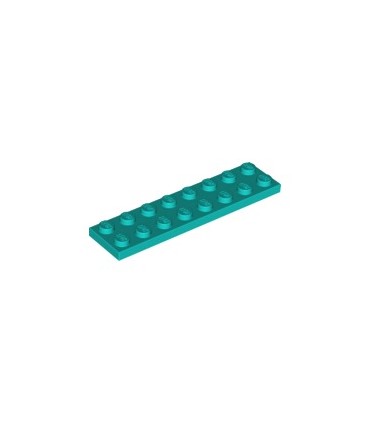 Dark Turquoise Plate 2 x 8