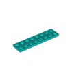 Dark Turquoise Plate 2 x 8