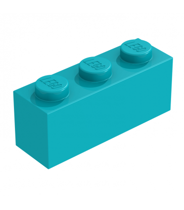 Dark Turquoise Brick 1 x 3