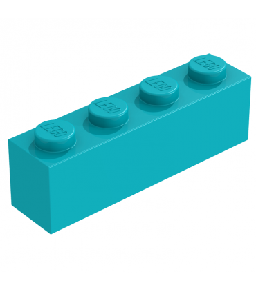 Dark Turquoise Brick 1 x 4