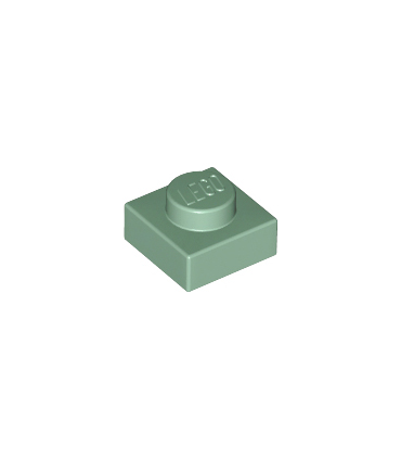 Sand Green Plate 1 x 1