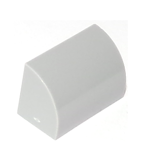 Light Bluish Gray Slope, Curved 1 x 2 x 1